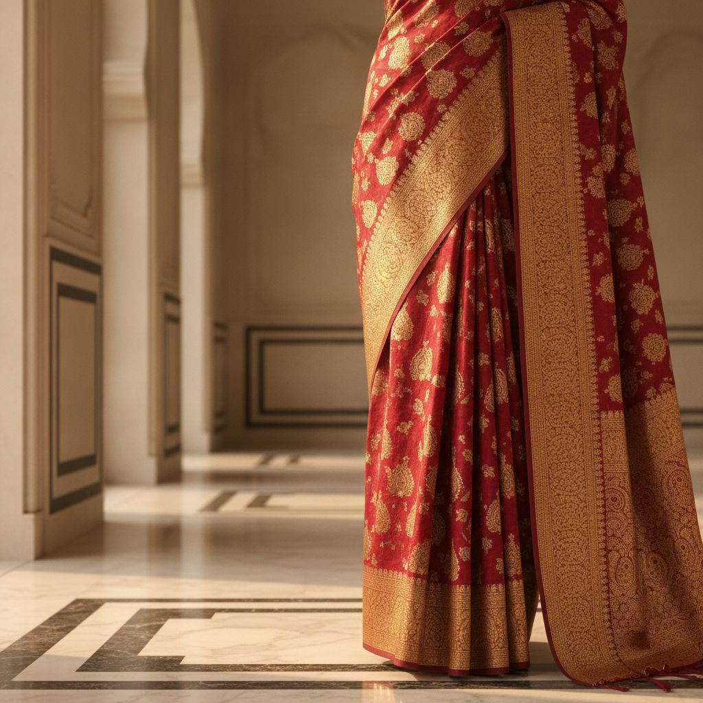 Realistic Indian girl in traditional saree AI photo Realistic Indian girl in traditional saree AI photo